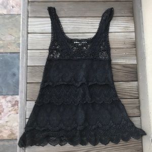 Anthropologie Laffaire layered lace tank (unlined)